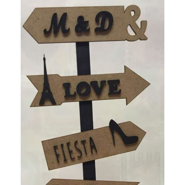 Fitaller placas DM mod12 39x11cm Indicador& FITALLER CENTROARTESANO