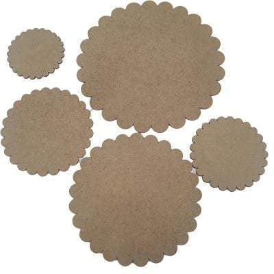 Fitaller placas DM redondas festoneadas FITALLER CENTROARTESANO