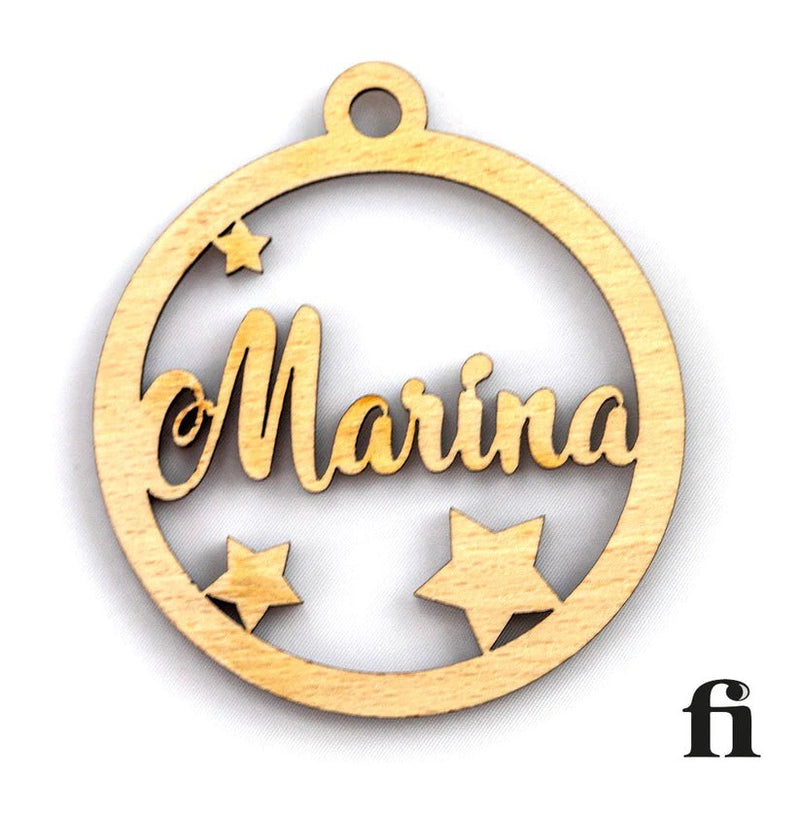 Fitaller silueta DM Bola Navidad personalizadas (por encargo) FITALLER CENTROARTESANO