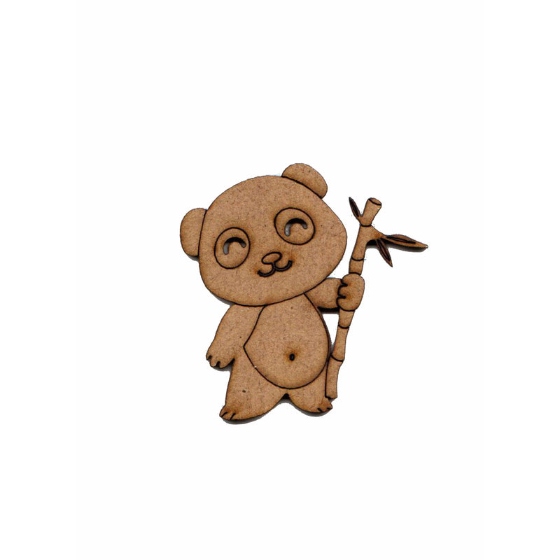 Silueta DM 12041 Oso panda 4,3x4,5cm FITALLER CENTROARTESANO