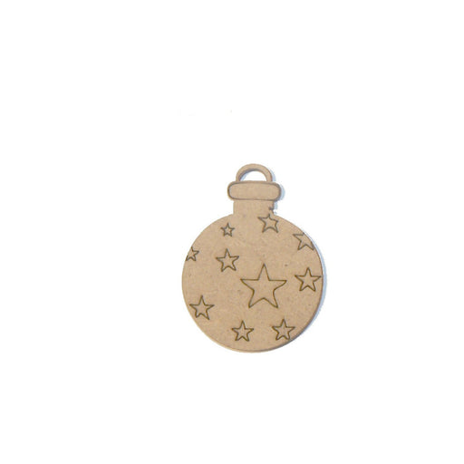 Silueta DM 25006 Bola de navidad con estrellas 3x4cm FITALLER CENTROARTESANO