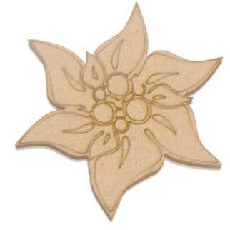 Silueta DM 25034 Ponsetia flor de navidad 4,2x4,6cm FITALLER CENTROARTESANO