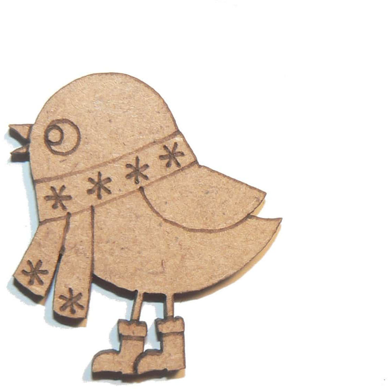 Silueta DM 25040 pajarito con  bufanda FITALLER CENTROARTESANO