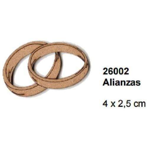 Silueta DM 26002 Alianzas 4x2,5cm FITALLER CENTROARTESANO