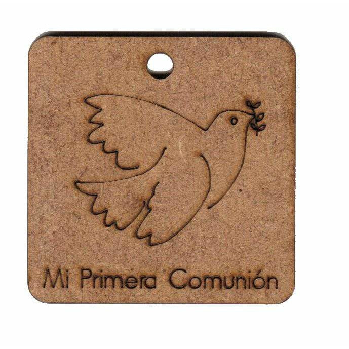 Silueta DM 26026 Llavero paloma 4,5x4,5cm FITALLER CENTROARTESANO