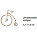 Silueta DM 3016 Bicicleta vintage 5,1x4,5cm FITALLER CENTROARTESANO