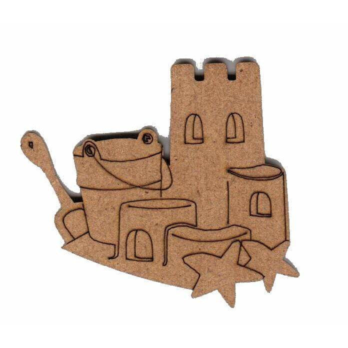 Silueta DM 3067 Castillo de arena 4,4x4cm FITALLER CENTROARTESANO