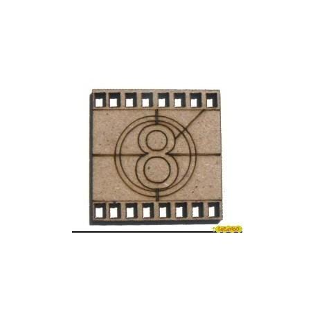 Silueta DM 4063 Numero cine 3,4x3,4cm FITALLER CENTROARTESANO