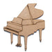 Silueta DM 6002 Piano de cola 5x5cm FITALLER CENTROARTESANO