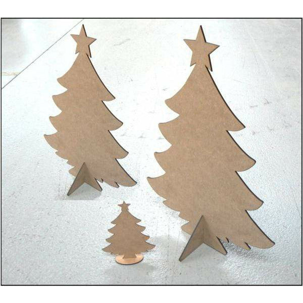 Silueta DM arbol de Navidad 13cmx2mm de grosor FITALLER CENTROARTESANO