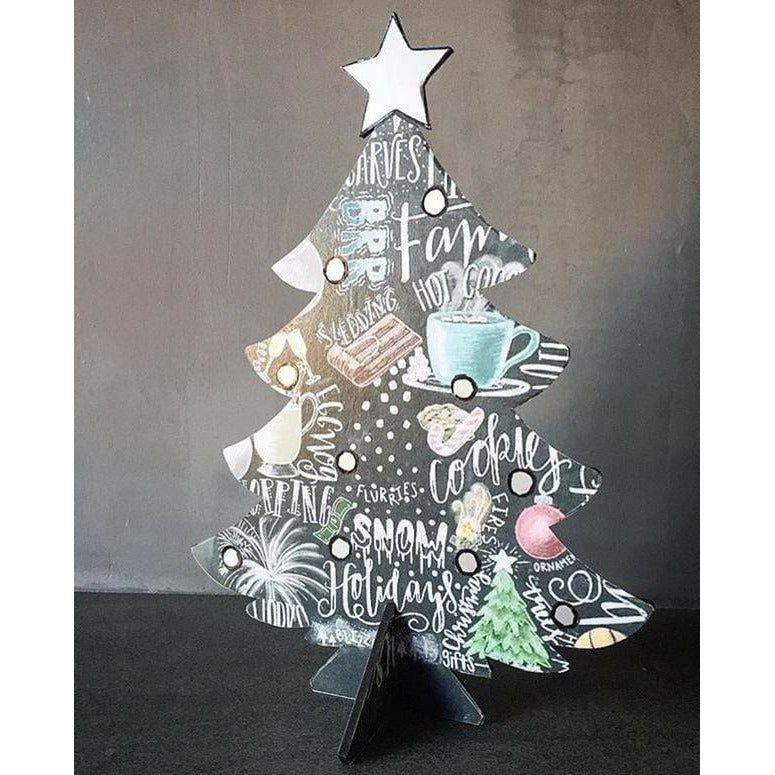 Silueta DM arbol de Navidad 13cmx2mm de grosor FITALLER CENTROARTESANO