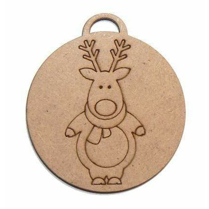 Silueta DM Bola de Navidad Modelo 8 Reno 5,4x5,9cm FITALLER CENTROARTESANO