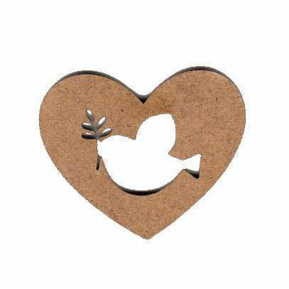 Silueta dm corazon calado con paloma 26029 FITALLER CENTROARTESANO