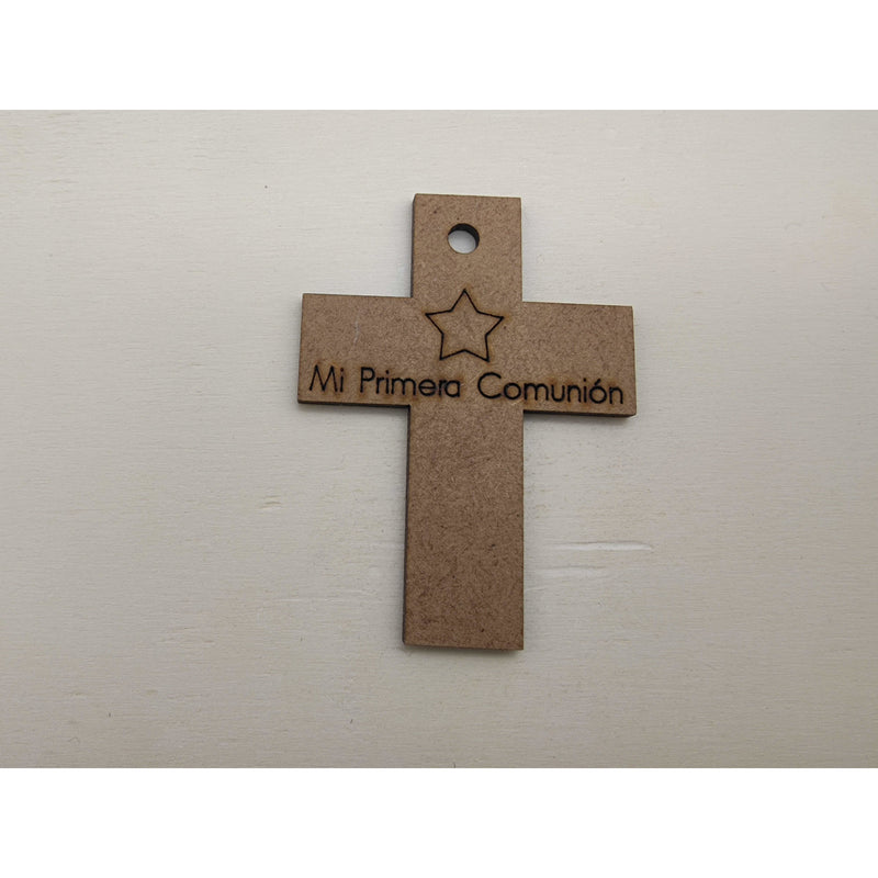 Silueta DM 26025 Llavero cruz mi primera comunion 2.2x5,2cm