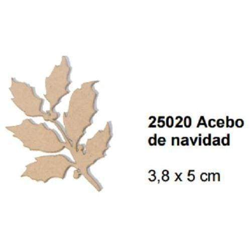 Silueta dm hoja de acebo 6h 25020 FITALLER CENTROARTESANO