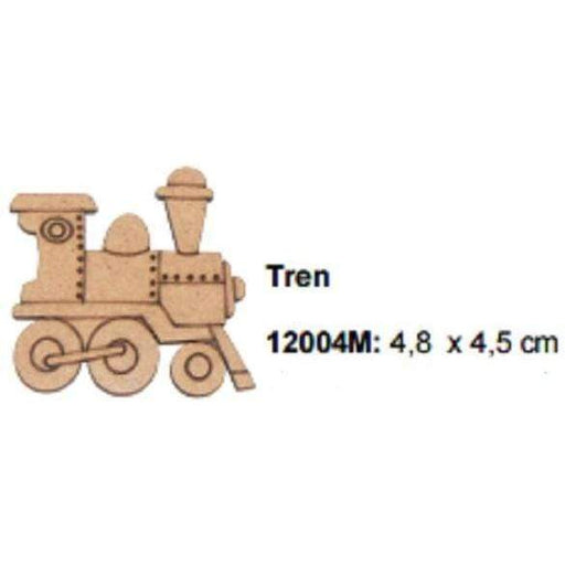 Silueta dm locomotora tren 12004m FITALLER CENTROARTESANO