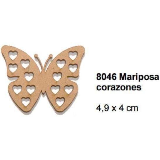 Silueta dm mariposa corazon 8046 FITALLER CENTROARTESANO