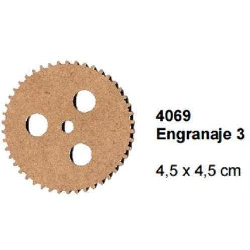 Silueta dm rueda dentada 3 agujeros 4069 FITALLER CENTROARTESANO