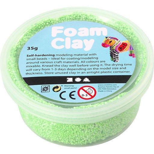 Foam Clay 35gr 78927 neon verde FOAM CLAY CENTROARTESANO