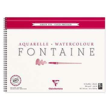 bloc fontaine acuarela g. fino 300g 12h 30x40 FONTAINE CENTROARTESANO