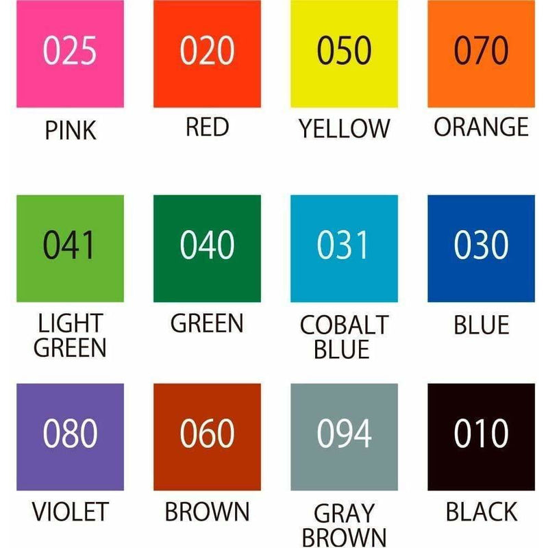 Fudebiyori lettering marker set 12 u.