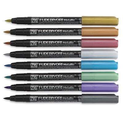 Fudebiyori metallic lettering marker set 8 u.