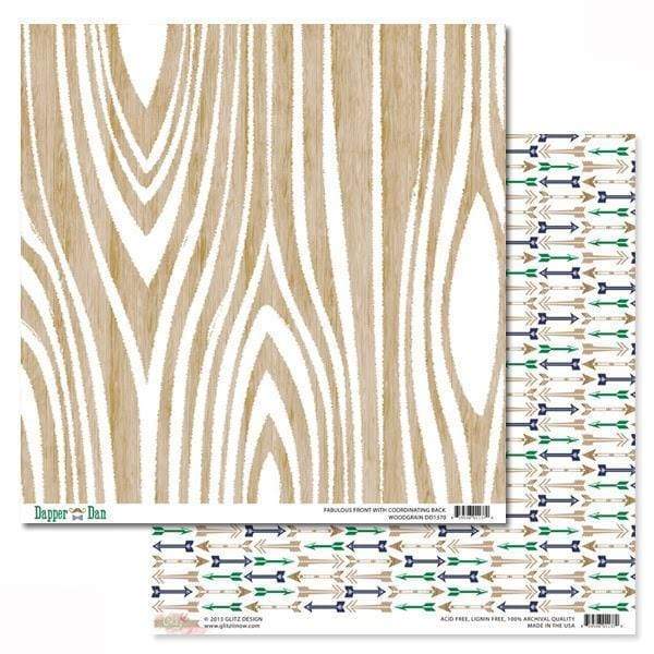 Glitz papel 30x30 Dapper Dan woodgrain DD1370 GLITZ CENTROARTESANO