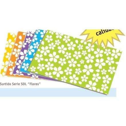 Goma eva 2mm 45x60cm flores naranja GOMA EVA CENTROARTESANO