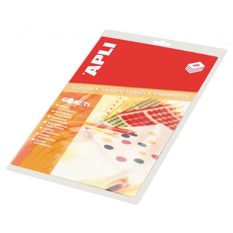 Appliquer des autocollants différents modèles de formes cercles, triangles, carrés, rectangles