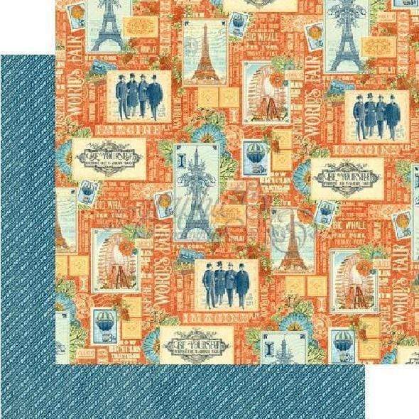 G45 4501172 paper 30x30 world's fair envision expo GRAPHIC 45 CENTROARTESANO