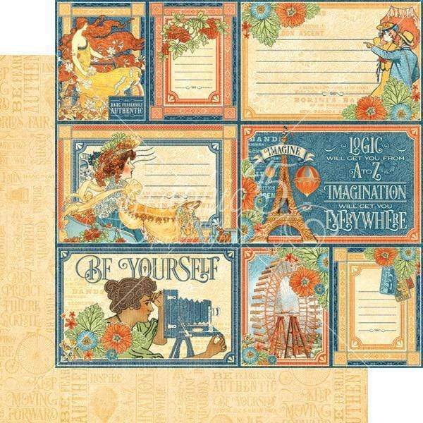 G45 4501173 paper 30x30 world's fair inspiration station GRAPHIC 45 CENTROARTESANO