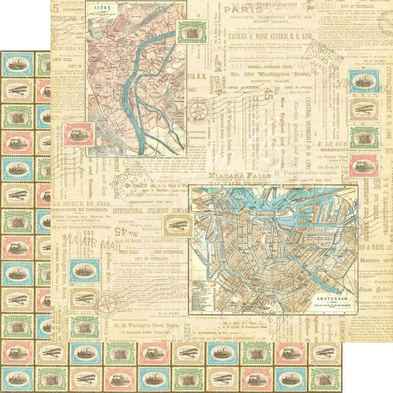 G45 paper 30x30 come away with me travel odyssey 4500918 GRAPHIC 45 CENTROARTESANO