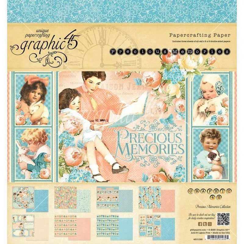 Pad 4501092 paper 20x20 G45 precious memories GRAPHIC 45 CENTROARTESANO