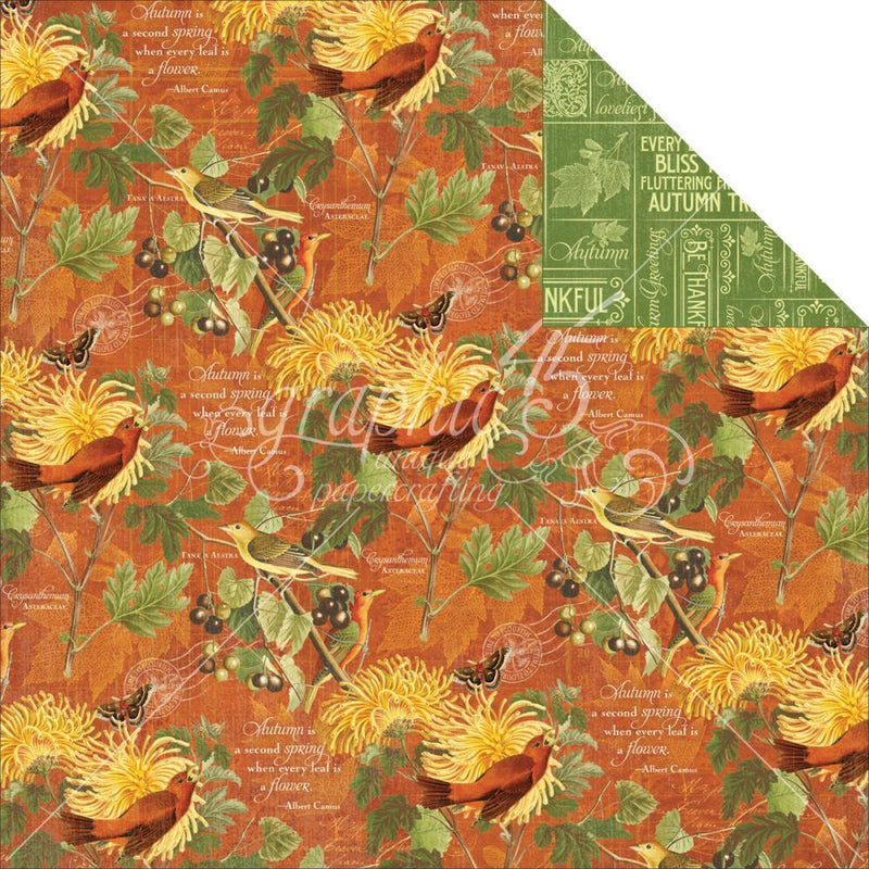 Papel graphic 45 4501050 november flourish GRAPHIC 45 CENTROARTESANO