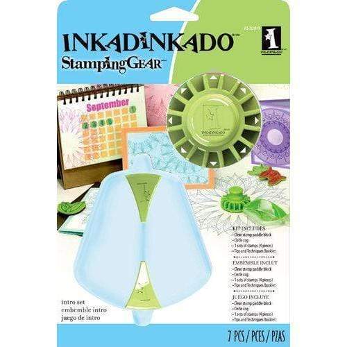 Inkadinkado stamping gear 32019 set redondo 4 sellos INKA CENTROARTESANO