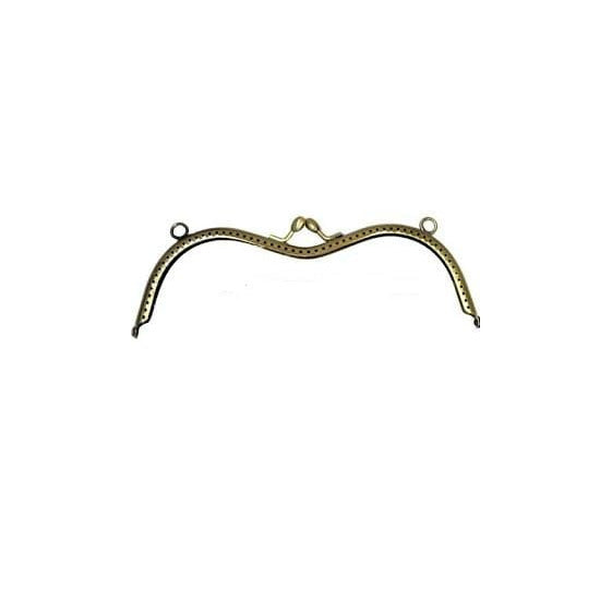 Boquilla monedero oro viejo C9750 19X6cm ondulada cierre ovalado J.PUYOL CENTROARTESANO