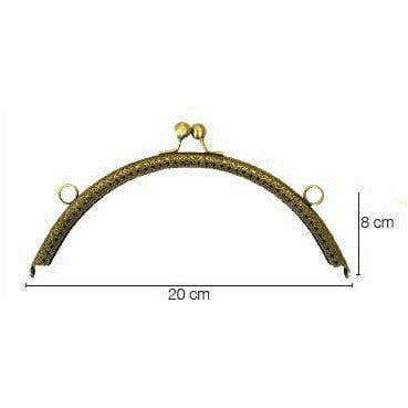 Boquilla monedero oro viejo C9758 25x9cm ccorazones J.PUYOL CENTROARTESANO