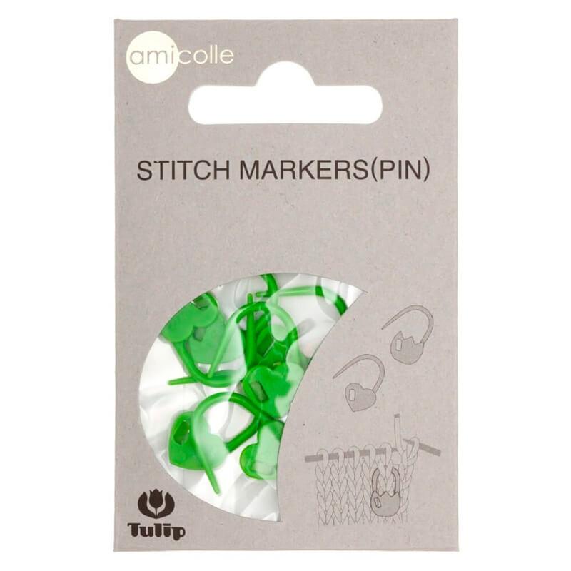 Tulip marcadores de punto corazon con cierre AC031 verde J.PUYOL CENTROARTESANO