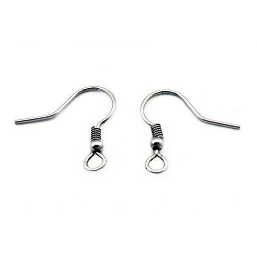 Pendiente gancho hippie baño de plata 2pares 4ud JAKE CENTROARTESANO