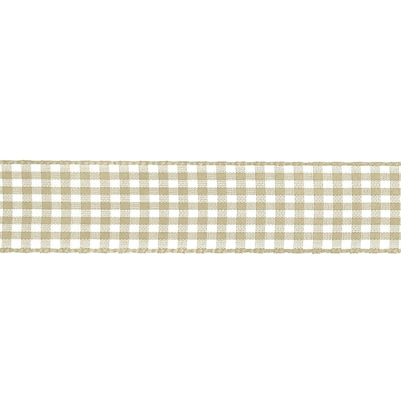 Cinta vichy poliester 10mm x 1m color crema JOSE ROSAS TABERNER 16mm CENTROARTESANO