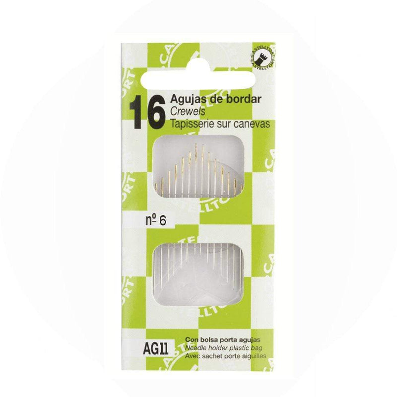Agujas para bordar nº8 AG11 JOSE ROSAS TABERNER CENTROARTESANO
