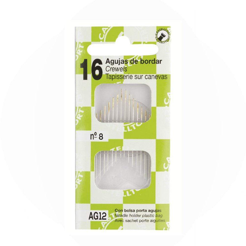 Agujas para bordar nº8 AG12 JOSE ROSAS TABERNER CENTROARTESANO