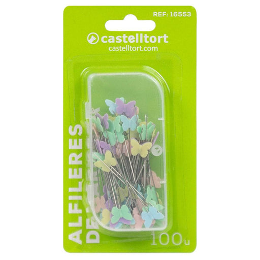 Alfileres cabeza mariposa especial patchwork JOSE ROSAS TABERNER CENTROARTESANO