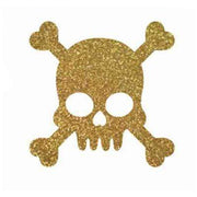 Apliques termoadhesivos oro/plata MSC-11 UD JOSE ROSAS TABERNER calavera dorada CENTROARTESANO