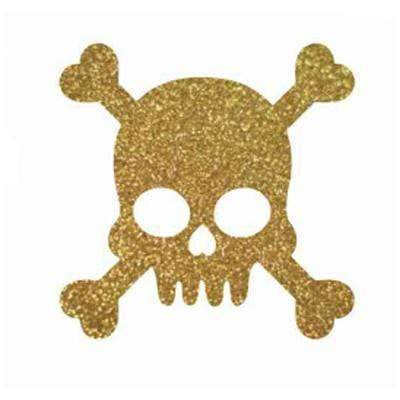 Apliques termoadhesivos oro/plata MSC-11 UD JOSE ROSAS TABERNER calavera dorada CENTROARTESANO