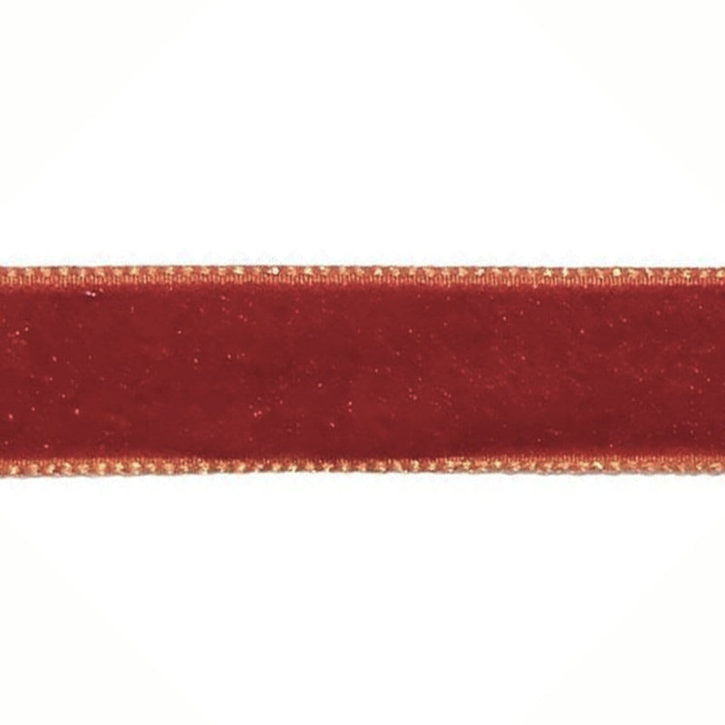 Cinta de terciopelo 009mm x 1m color 216 teja JOSE ROSAS TABERNER CENTROARTESANO