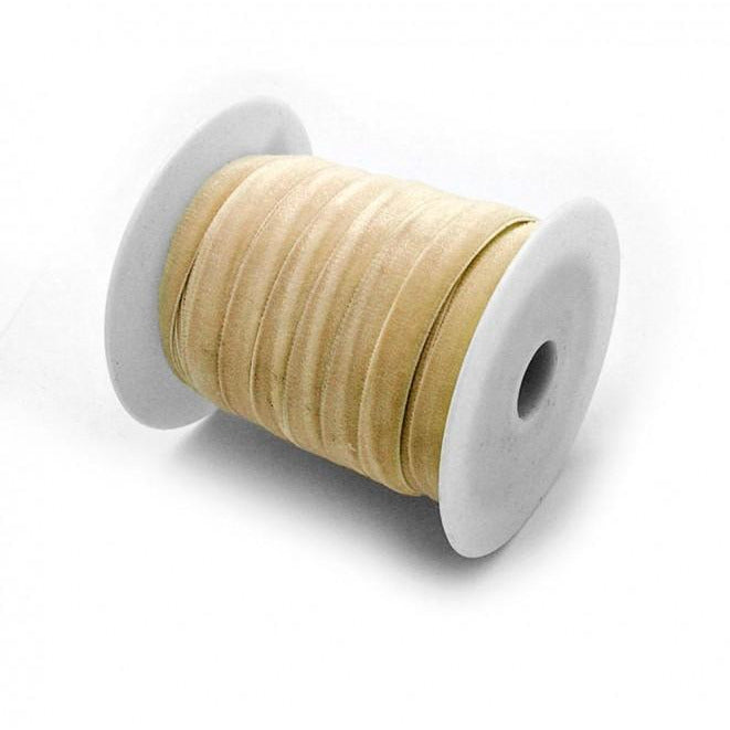 Cinta de terciopelo 009mm x 1m color 234 arena JOSE ROSAS TABERNER CENTROARTESANO