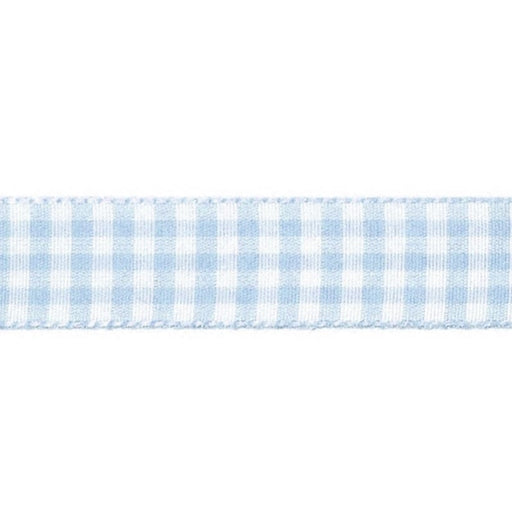 Cinta vichy poliester 10mm x 1m color azul claro JOSE ROSAS TABERNER CENTROARTESANO