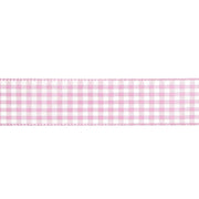 Cinta vichy poliester 10mm x 1m color rosa claro JOSE ROSAS TABERNER CENTROARTESANO