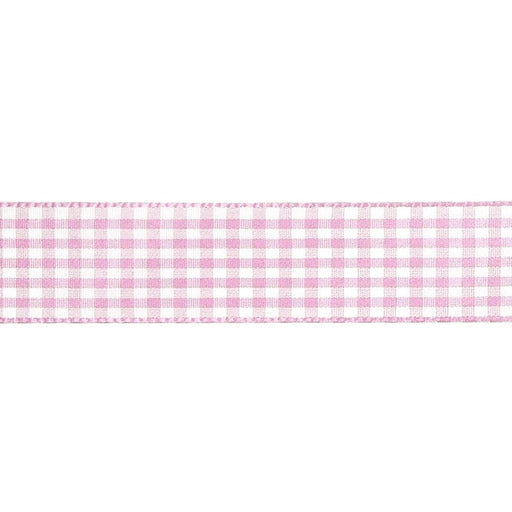 Cinta vichy poliester 10mm x 1m color rosa claro JOSE ROSAS TABERNER CENTROARTESANO